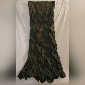 Solitare Ruched Green Skirt S